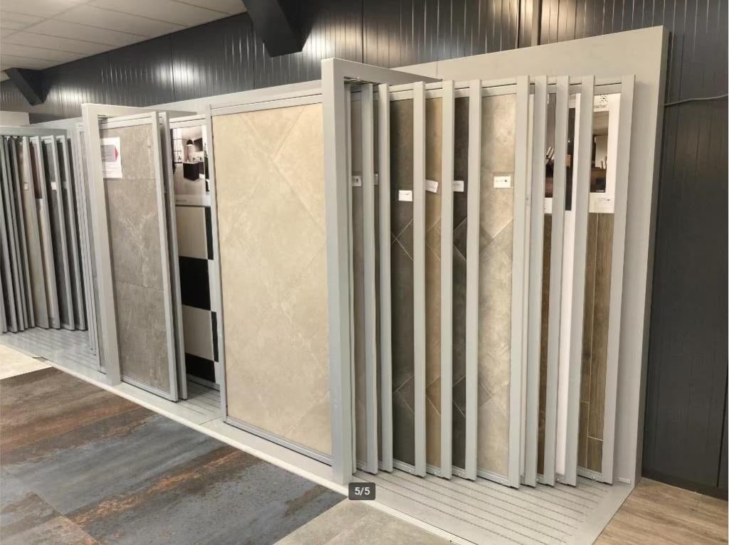 3 Grijze tegelkasten / monsterkasten, Ophalen, Gebruikt, Annekemorssink@gmail.com, Morssink Bouwmaterialen