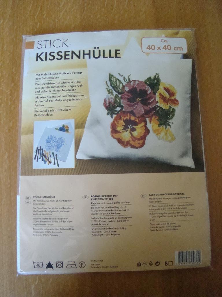 Borduurpakket kussenhoes, Ophalen of Verzenden, Nieuw, Handborduren, Borduurpakket