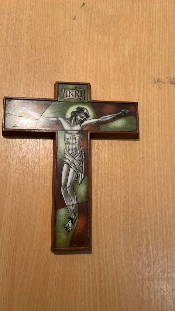 Opaline kruisbeeld Jan Perey, Ophalen of Verzenden, Zo goed als nieuw