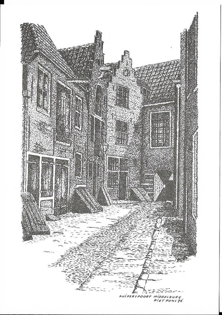 Ansichtkaart	Middelburg	Kuiperspoort, Verzenden, 1980 tot heden, Ongelopen, Zeeland