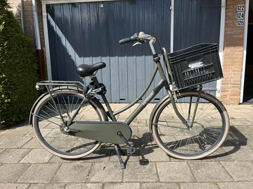 Nogan Vintage N3 Transportfiets 28 inch Dames Legergroen, Fietsen en Brommers, Fietsen | Dames | Damesfietsen, Gebruikt, Versnellingen