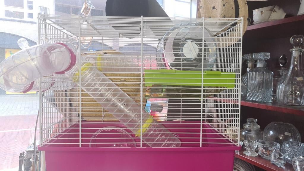 Hamster kooi met toebehoren, Dieren en Toebehoren, Ophalen of Verzenden