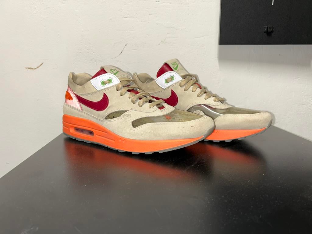 Nike Air Max 1 CLOT Kiss of Death Maat 46 inclusief verzende, Overige kleuren, Ophalen of Verzenden, Sneakers of Gympen, Zo goed als nieuw