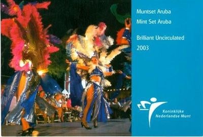 Muntset Aruba BU-kwaliteit 2003, Ophalen of Verzenden, Buitenland, Munten