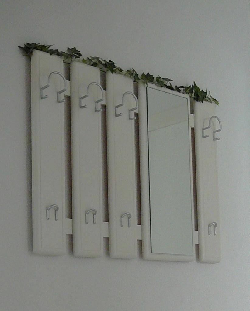 Jaren 80 kapstok met spiegel in nieuwstaat, Overige materialen, Nieuw, Minder dan 100 cm, Ophalen