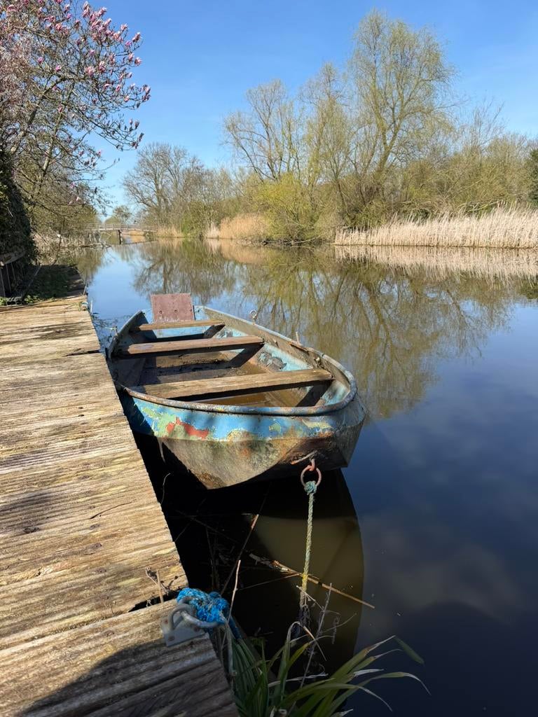 Roeiboot (4m x 1,25m), Watersport en Boten, Ophalen, Gebruikt, Staal