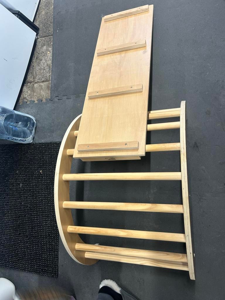 Montessori Klimrek met Glijbaan - Houten Speelset, Ophalen, Zo goed als nieuw, Jongen of Meisje