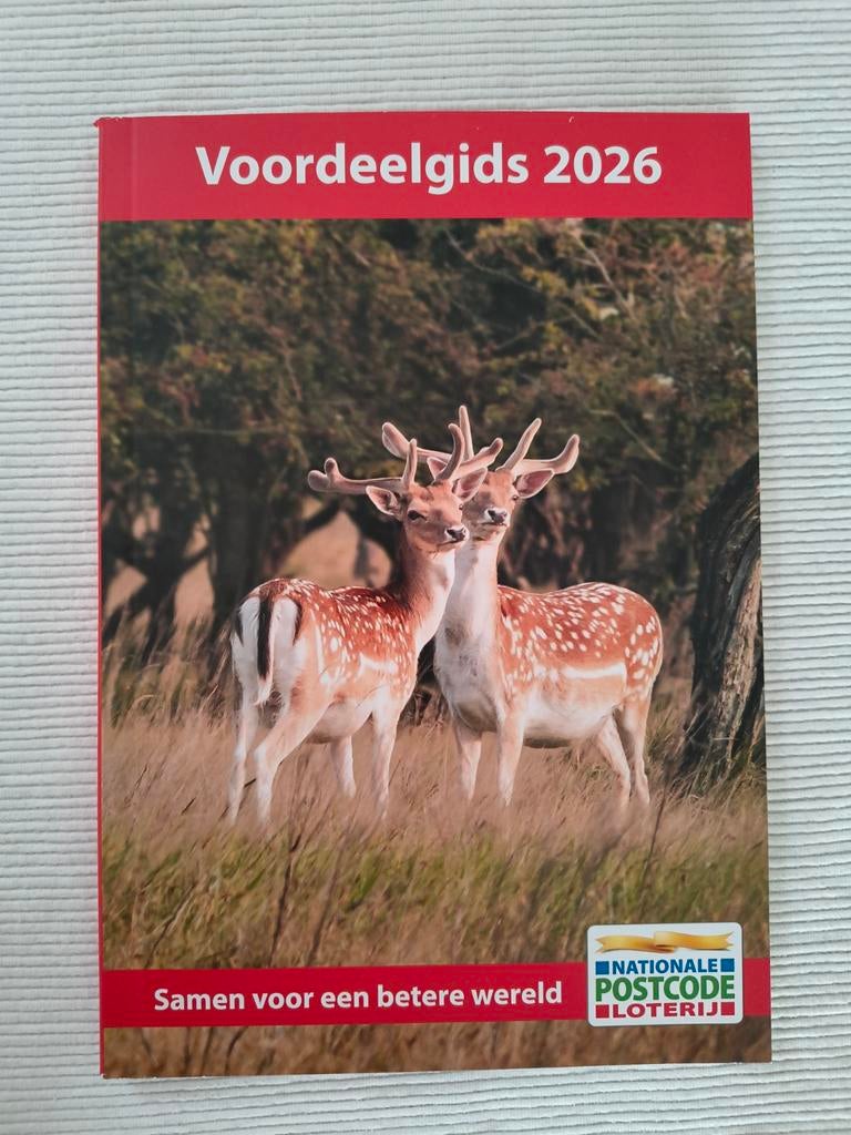 Voordeelgids Postcodeloterij 2026 losse bonnen, Drie personen of meer, Kortingsbon