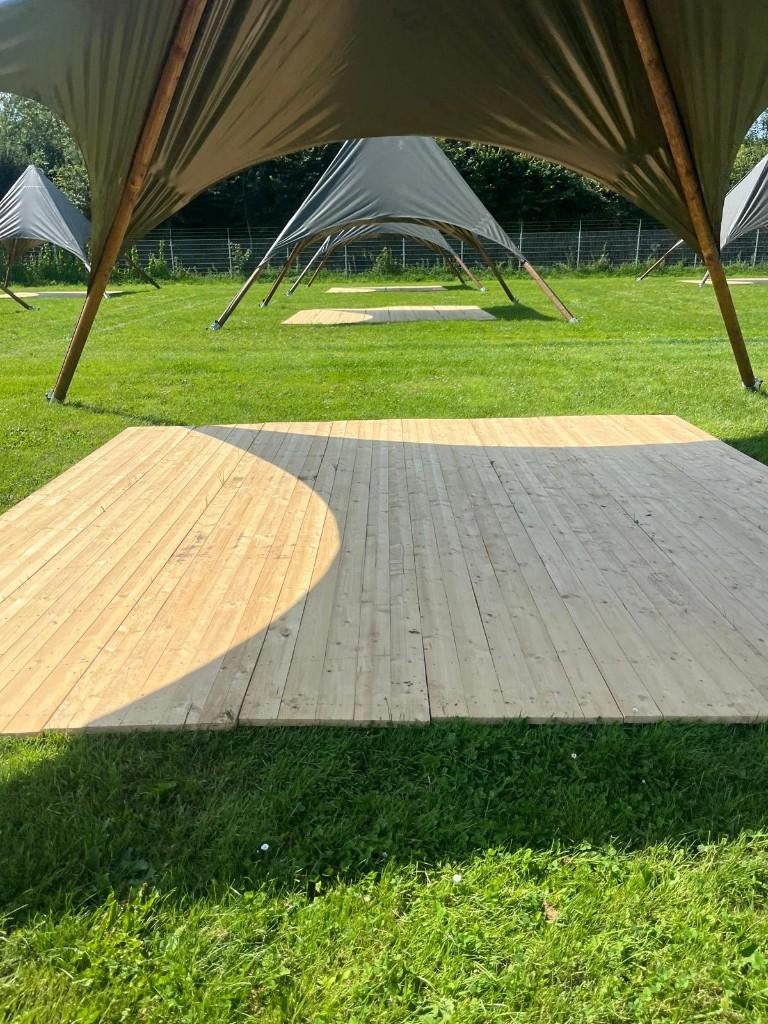 Nieuwe en gebruikte tentvloer / vlondervloer, Hobby en Vrije tijd, Feestartikelen | Verhuur, Ophalen, Overige