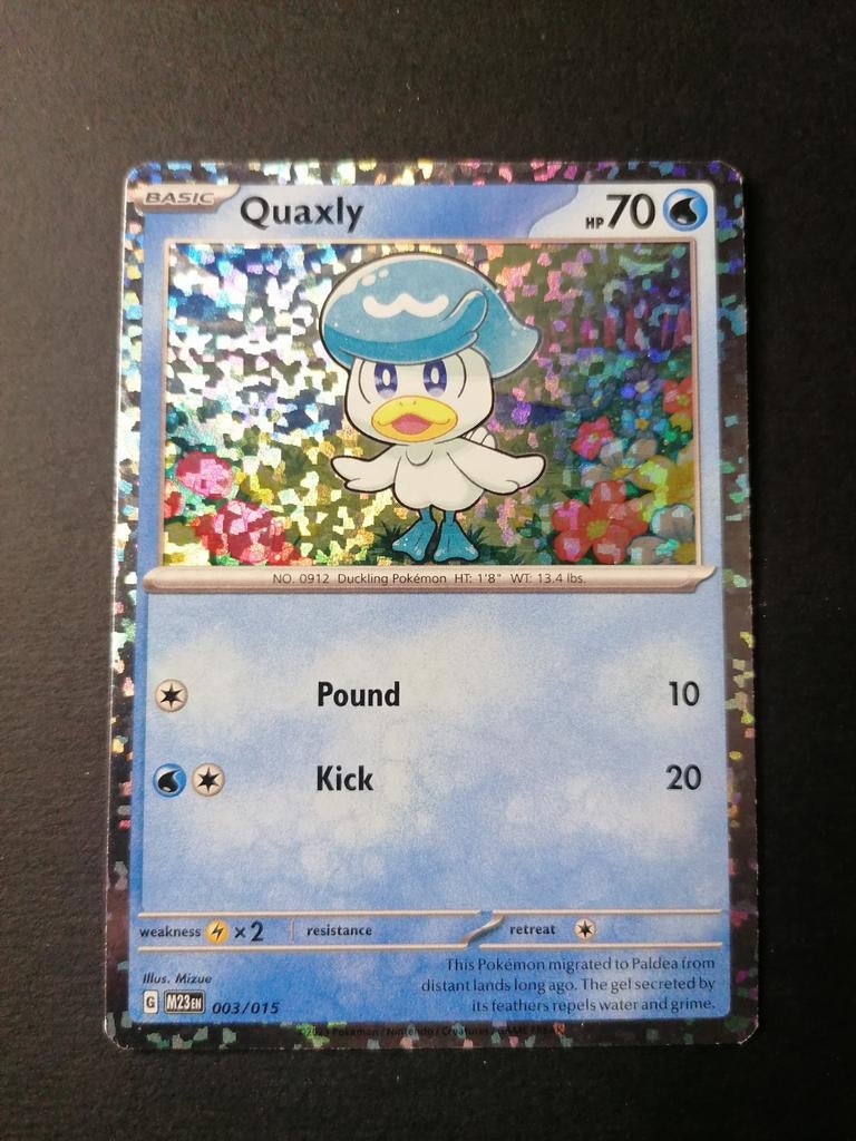 Quaxly - Holofoil McDonald's Match Battle 2023 - Pokémon, Ophalen of Verzenden, Zo goed als nieuw, Foil