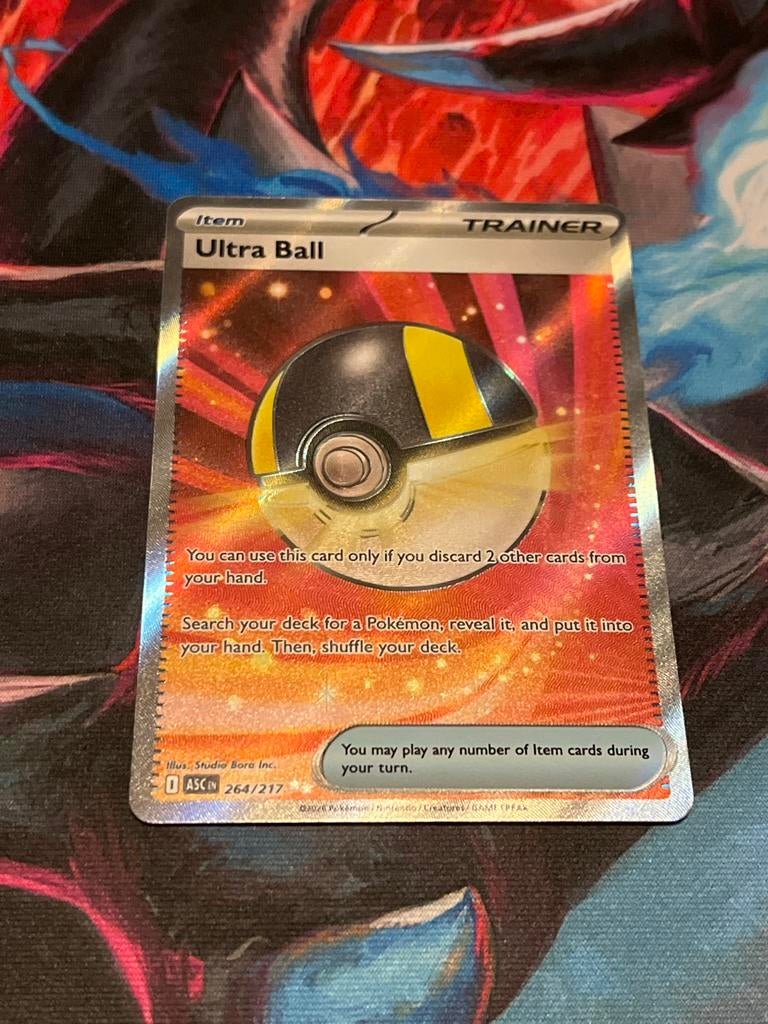 Ultra Ball 264/217 Pokémon kaart, Ophalen of Verzenden, Nieuw, Losse kaart, Foil