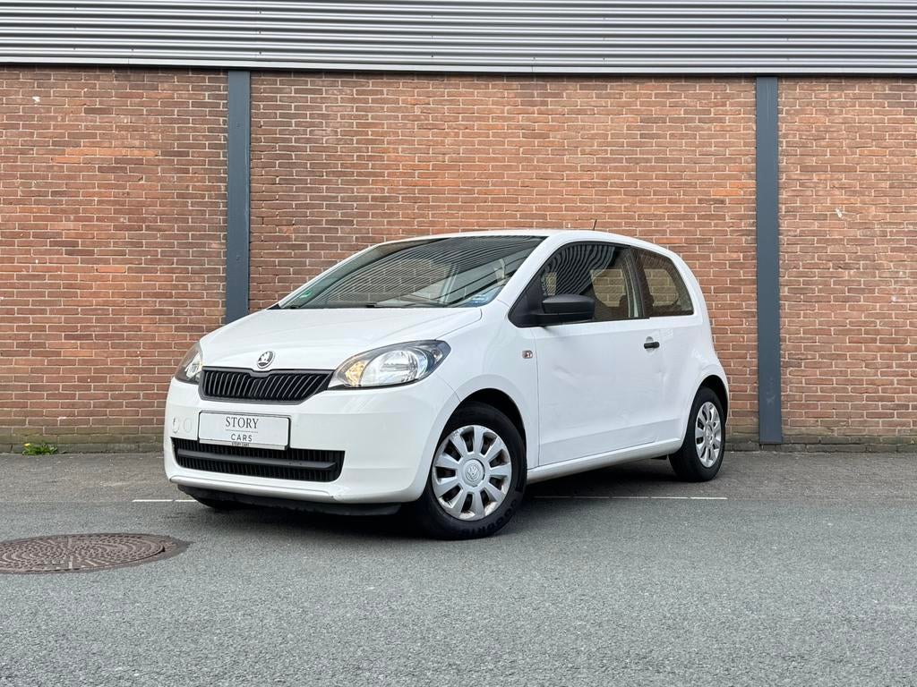 Skoda Citigo 1.0 | Airco | Recent groot onderhoud | Wit | 3D, Auto's, Voorwielaandrijving, Stof, Wit, Bedrijf