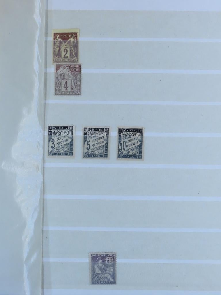 FRANSE KOLONIËN met KLASSIEK - AVONTUURLIJK kavel (J.29) 1/2, Postzegels en Munten, Postzegels | Volle albums en Verzamelingen