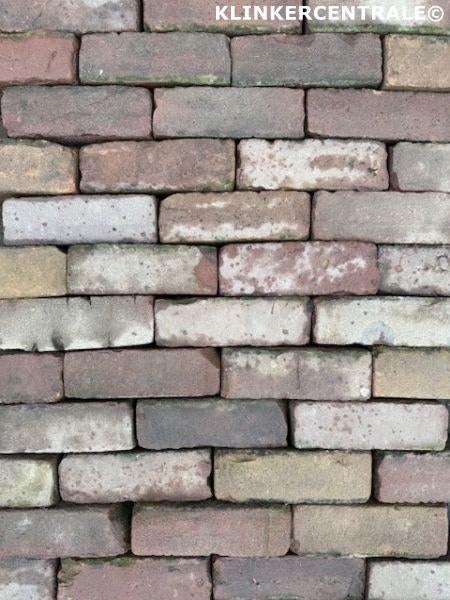 25m2 gemêleerd gebakken klinkers dikformaat straatstenen 7-d, Tuin en Terras, Bij dit gebruikte product niet te achterhalen, Gebruikt