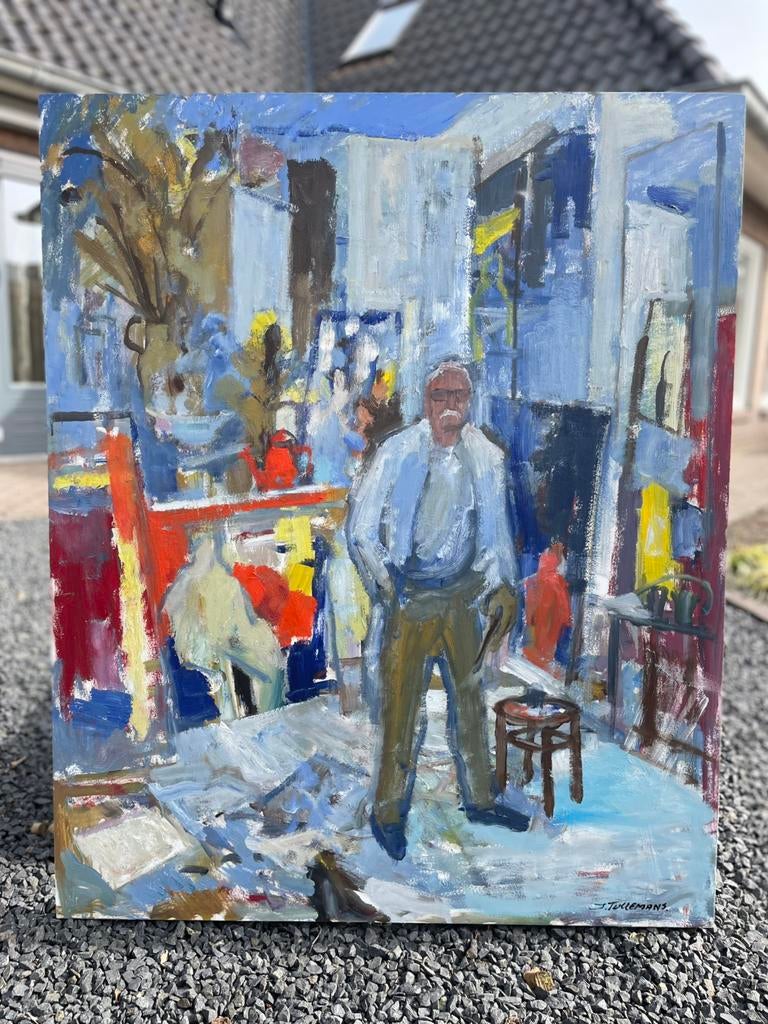 Zelfportret van Jan Tullemans, Ophalen