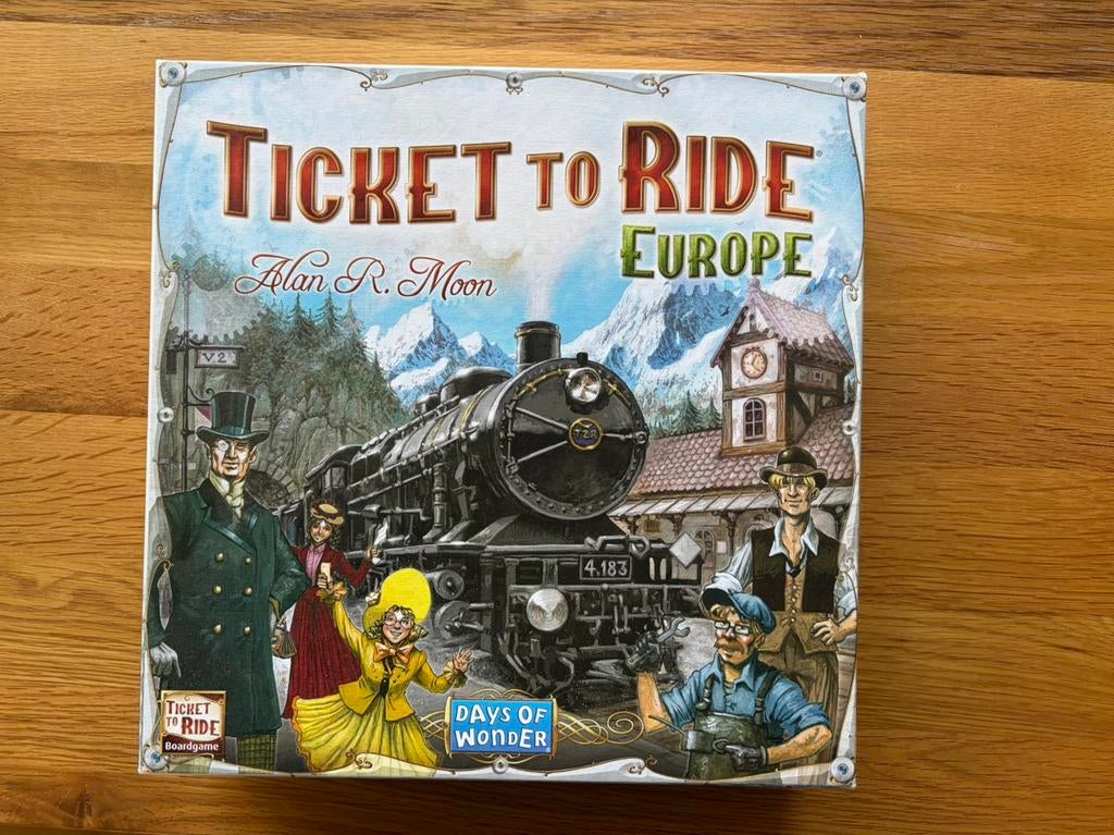 Ticket to Ride Europe en uitbreidingen, Ophalen of Verzenden, Zo goed als nieuw, Kwartet(ten)