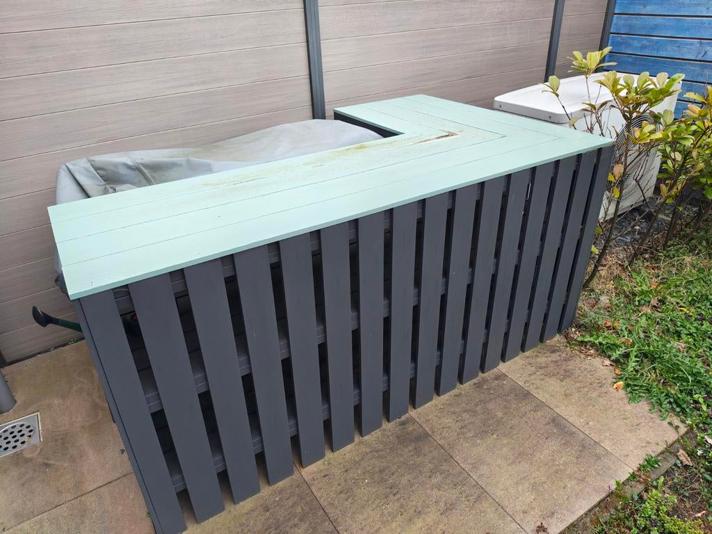 Fiji bar met 4 krukken, Ophalen, Gebruikt, Hout, Overige typen