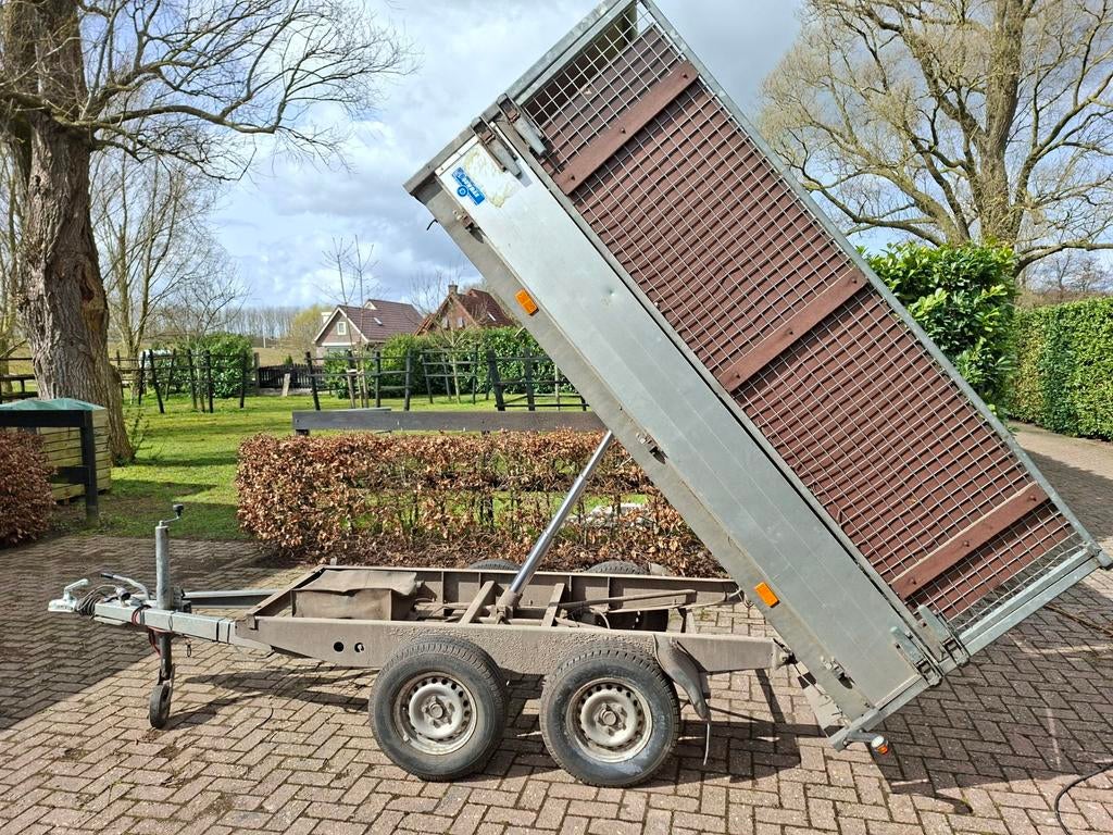 Hapert Tandem Kipper – Elektrisch/Hydraulisch – 2000 kg, Auto diversen, Aanhangers en Bagagewagens, Ophalen of Verzenden
