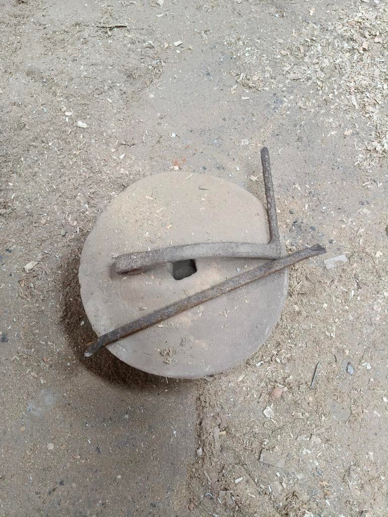 Zandsteen , slijpsteen, Ophalen, Metaaldraaibank