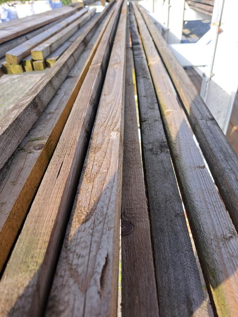 Panlatten fijnbezaagd 2,5 x 3.8 x 400cm, Ophalen, Nieuw, 250 cm of meer, Planken