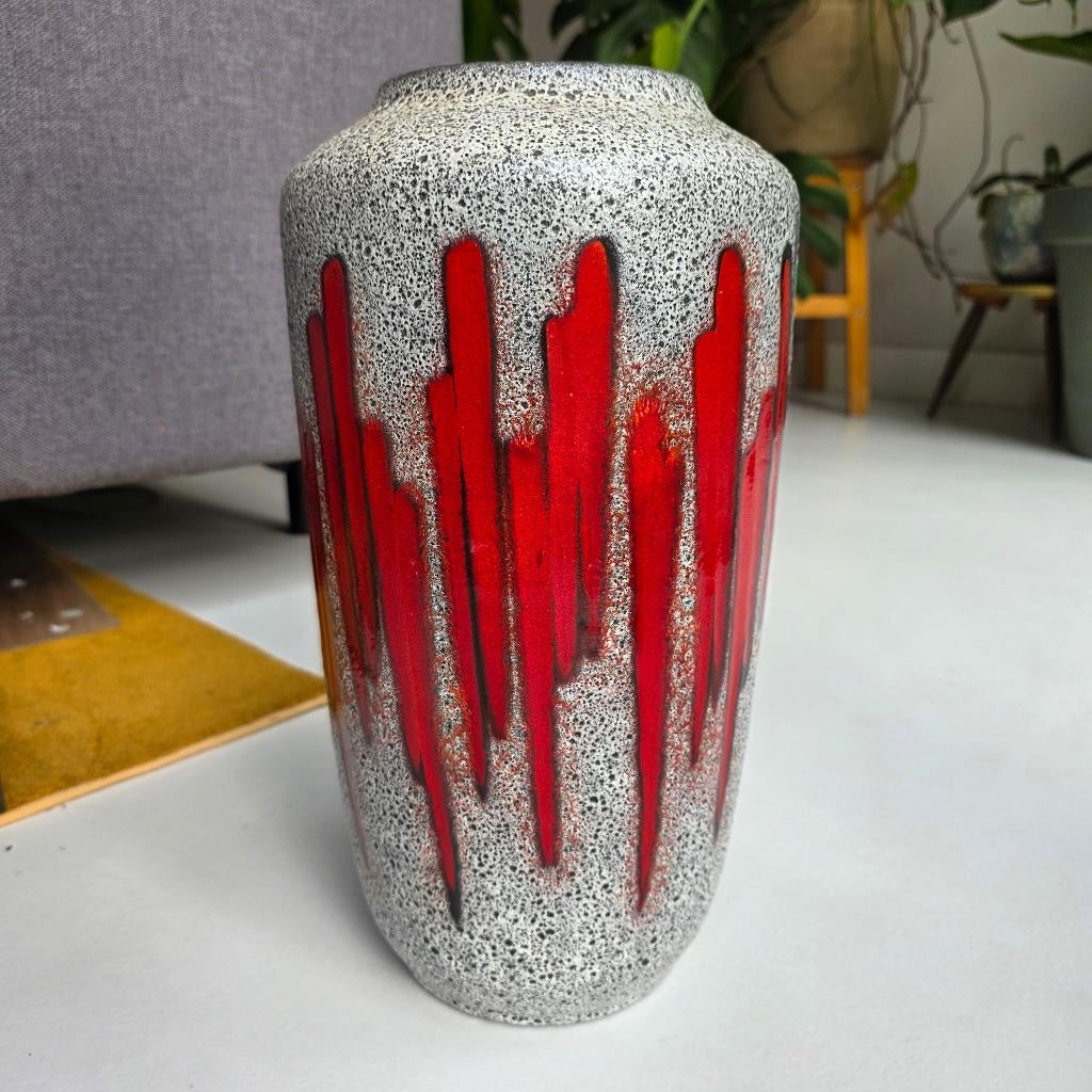 Vintage West-Duitse Fat Lava  lora vaas. Scheurich 517-38, Ophalen of Verzenden