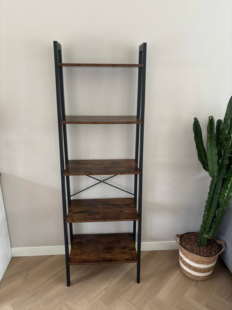 Kast met 5 planken, 170 cm hoog, Ophalen, Met plank(en), Gebruikt, 50 tot 100 cm