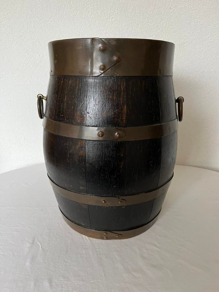 Oude Antieke Bak Paraplubak Vintage Houten Wandelstokkenbak, Ophalen of Verzenden