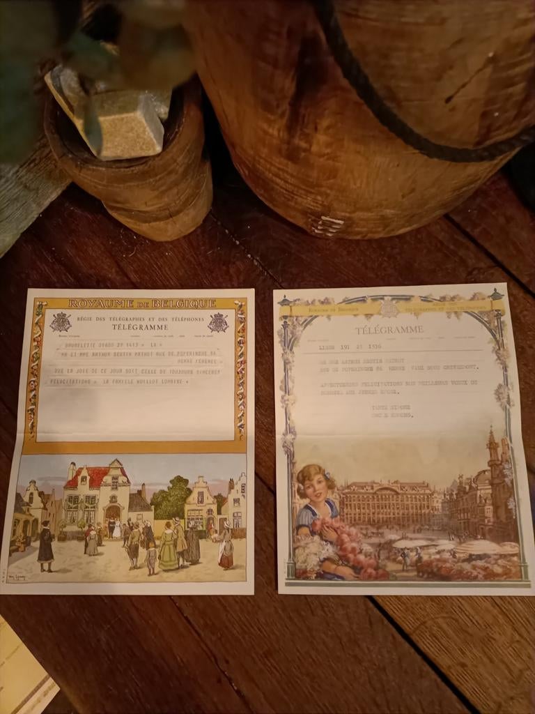 Oude brocante telegrammen
MOET WEG, Ophalen of Verzenden