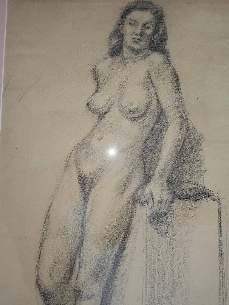 Harrie Kuyten  Conte Krijt tekening, Ophalen