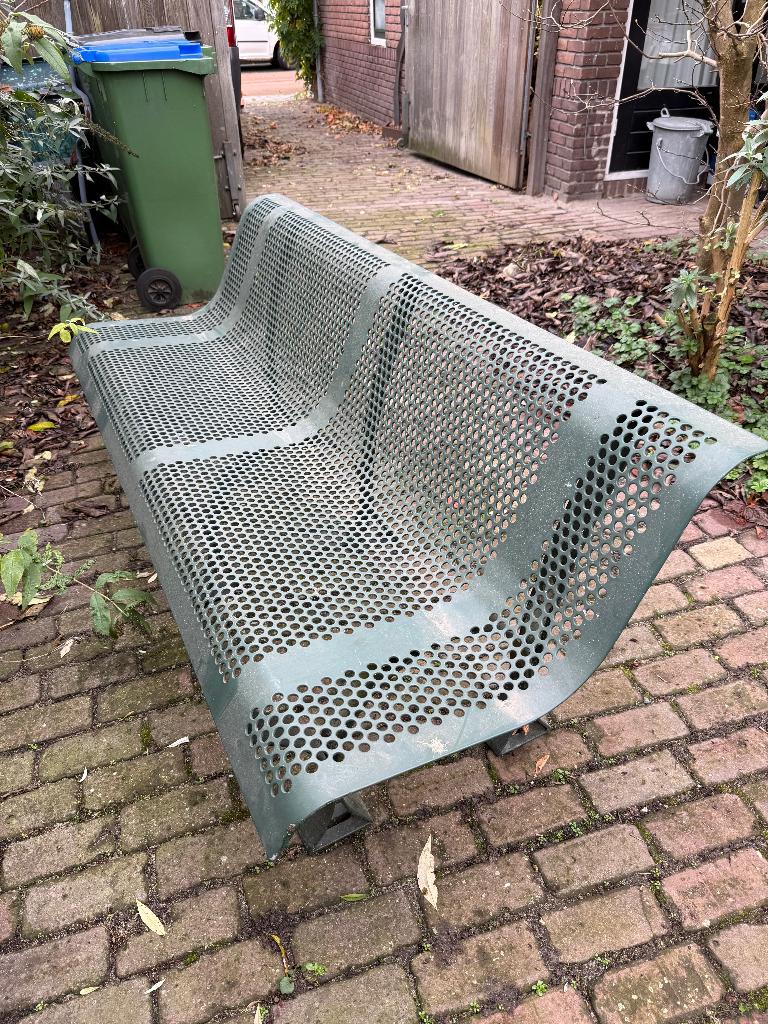 Metalen Tuinbank Klassiek tijdloos Engelse tuin romantisch, Ophalen, Gebruikt, Metaal