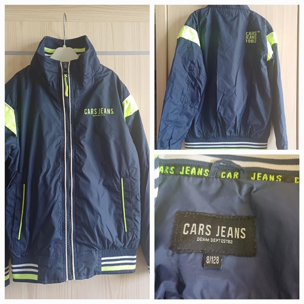 Zomerjas jongen cars jeans maat 128, Kinderen en Baby's, Kinderkleding | Maat 128, Ophalen of Verzenden, Zo goed als nieuw, Jongen