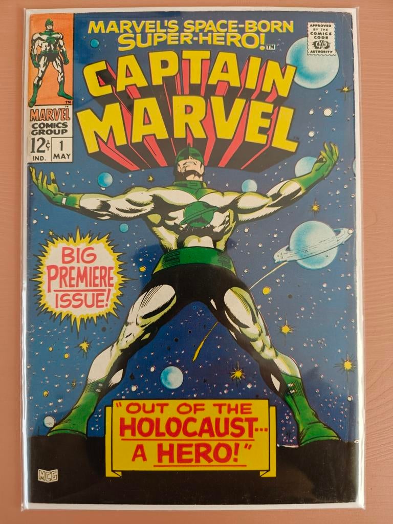 Captain Marvel #1 (1968) 🔑, Eén comic, Amerika, Marvel Comics, Ophalen of Verzenden