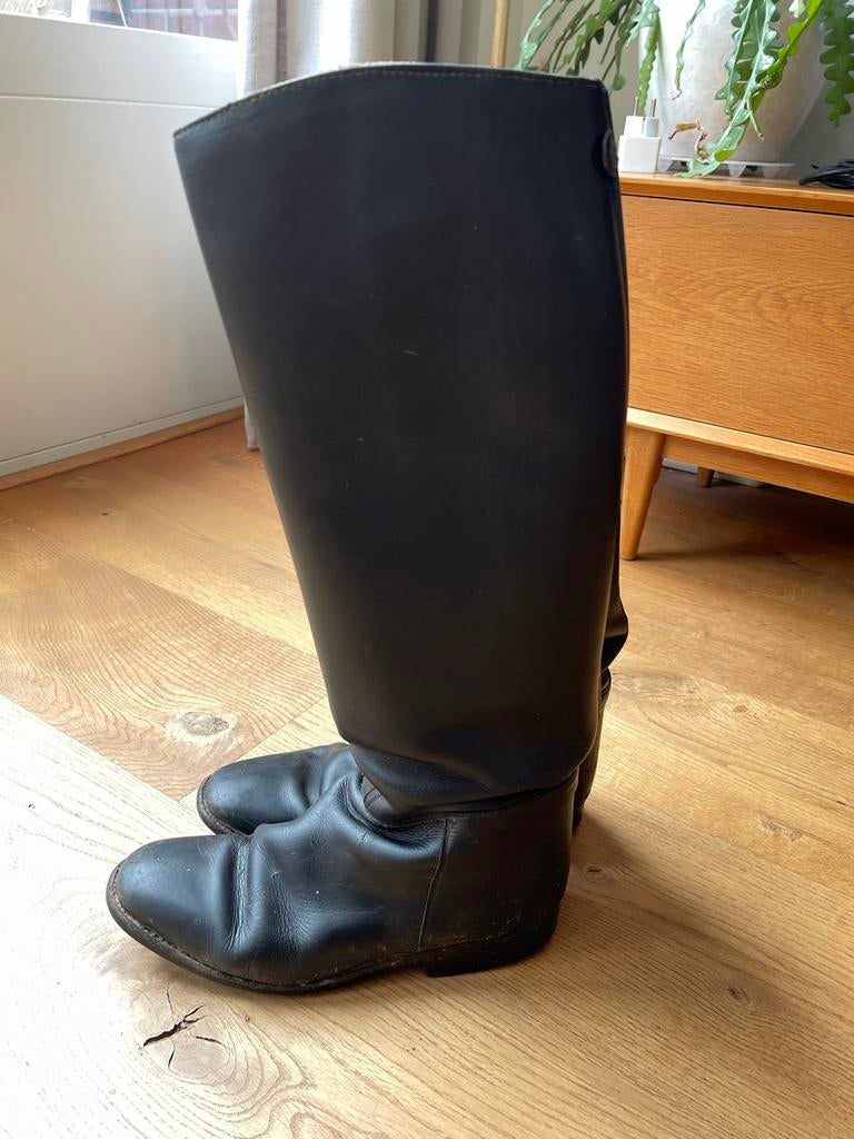 Paardrijlaarzen leer zwart, Gebruikt, Dames, Ophalen of Verzenden, Schoeisel