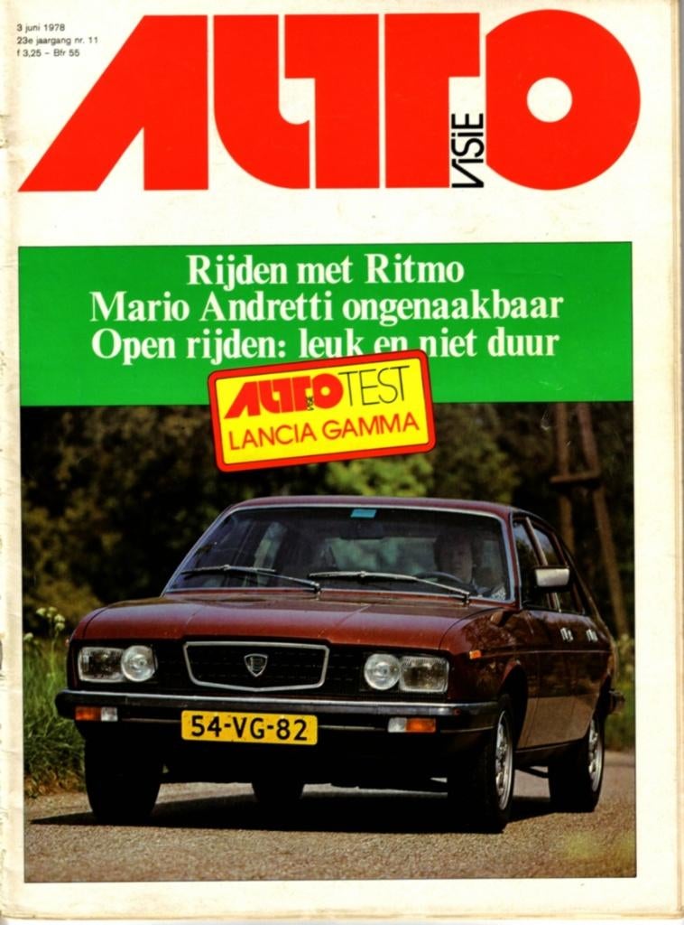 Autovisie test Lancia Gamma Juni 1978, Ophalen of Verzenden, Gelezen, Overige merken
