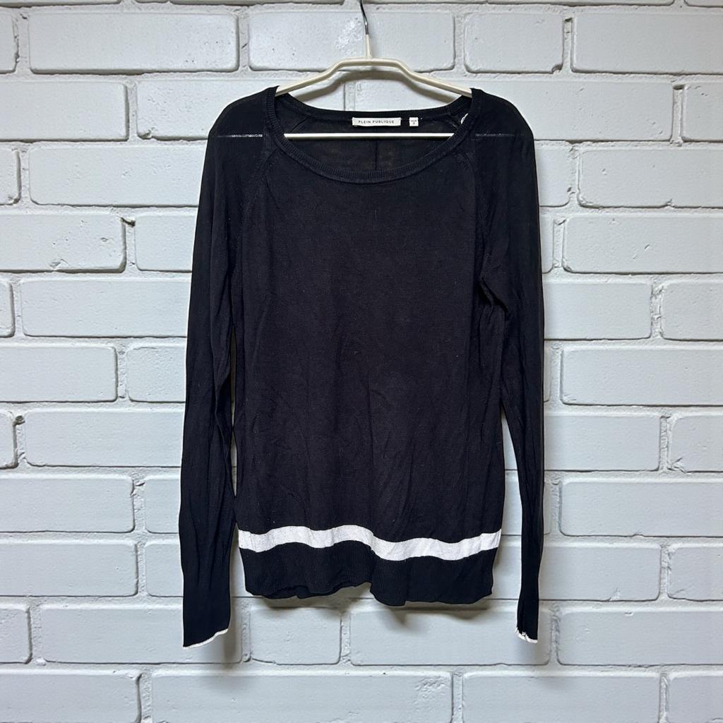 Plein Publique Trui Maat S Zwart Wit Fijn Gebreid Sjiek, Kleding | Dames, Verzenden, Zwart, Op, Plein Publique
