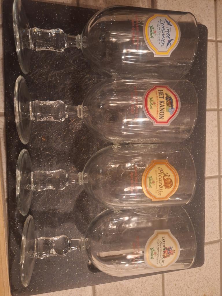 Oude grolsch glazen 7 stuks, Verzamelen, Ophalen, Bierglas