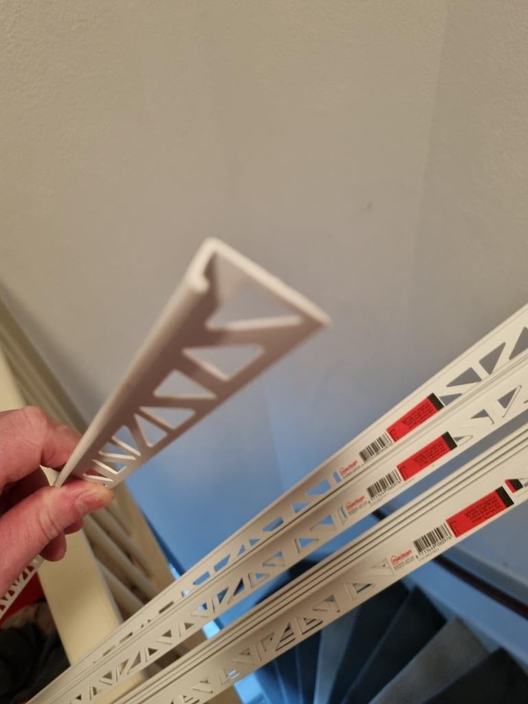 Tegel hoekprofiel kunstof 8 stuks, Ophalen, Nieuw, Minder dan 5 m², Wandtegels