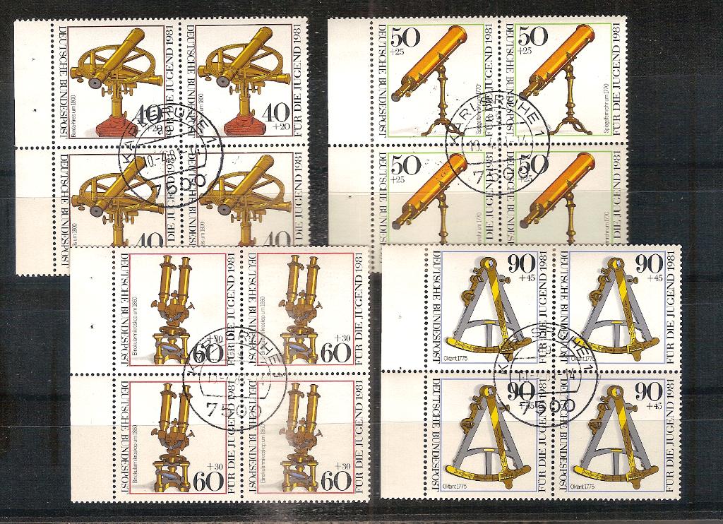 BRD 1090-1093 blok van 4, Ophalen of Verzenden, BRD, Gestempeld