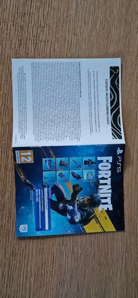 Fortnite ps5 chaos bundle ONGEBRUIKT kras strip onbeschadigd, Ophalen of Verzenden, Nieuw