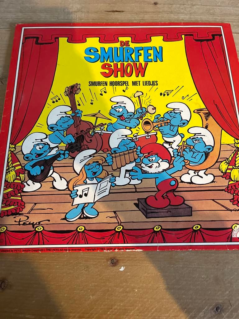 De smurfen show vinyl, Ophalen of Verzenden, Gebruikt, Muziek, 3 tot 5 jaar