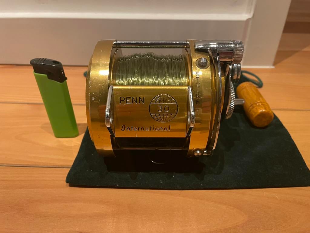 Penn Internationaal 30 big game reel, rechtshandig, Ophalen of Verzenden, Gebruikt, Molen