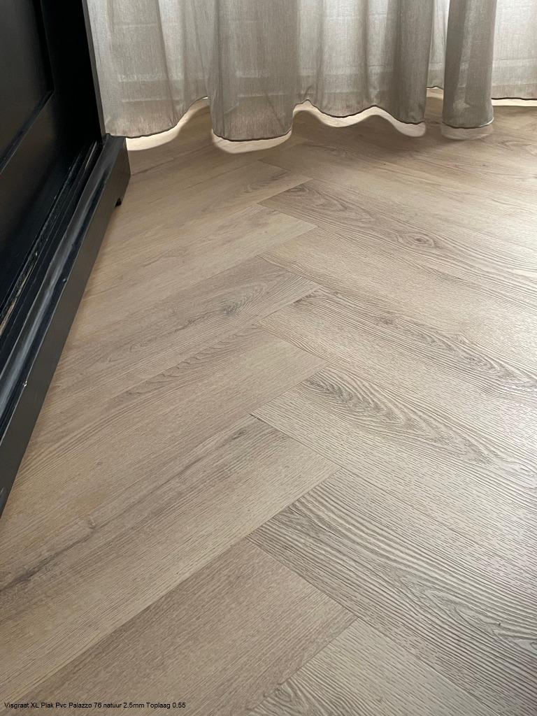 Pvc vloeren Nu : t/m %70 Korting vanaf €7,95per/m2, Crème, 75 m² of meer, Pvc click met integreerde ondervloeren, Nieuw