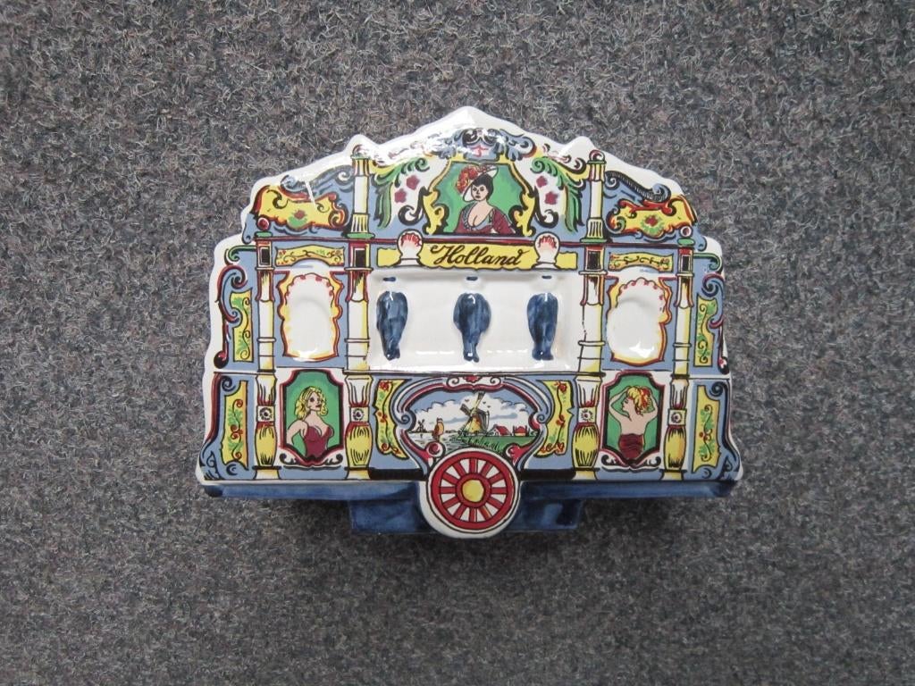 DRAAIORGEL DELFTS BLAUW MUZIEKDOOS, Antiek en Kunst, Ophalen