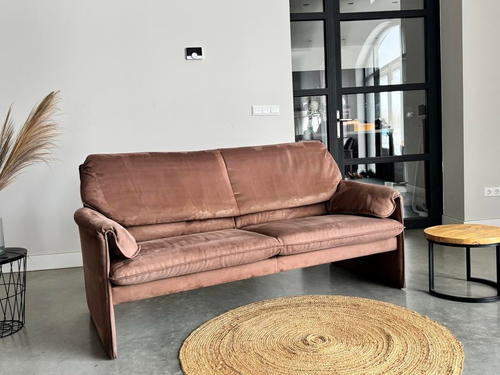 Leolux 2,5 Bora bèta bank - Bruin  stof. 180cm, Leolox jori pode, Leolux, 150 tot 200 cm, Tweepersoons