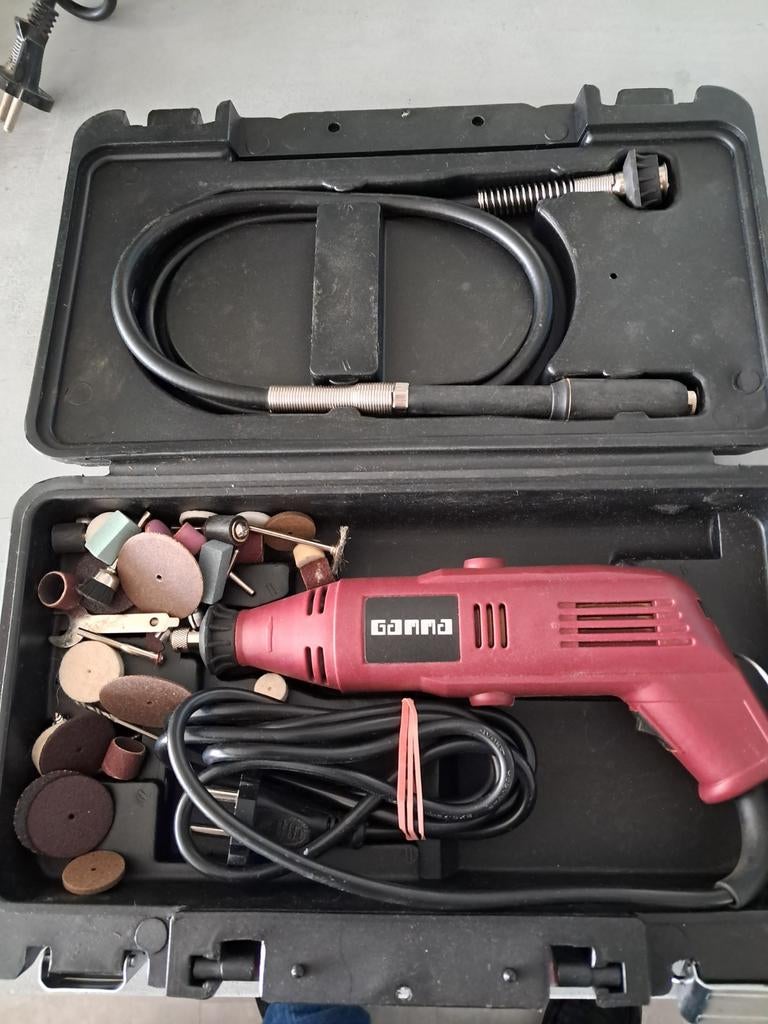 Gamma GMT-135 Multitool met accessoires, Doe-het-zelf en Verbouw, Gereedschap | Boormachines, Gebruikt, Variabele snelheid, Overige typen