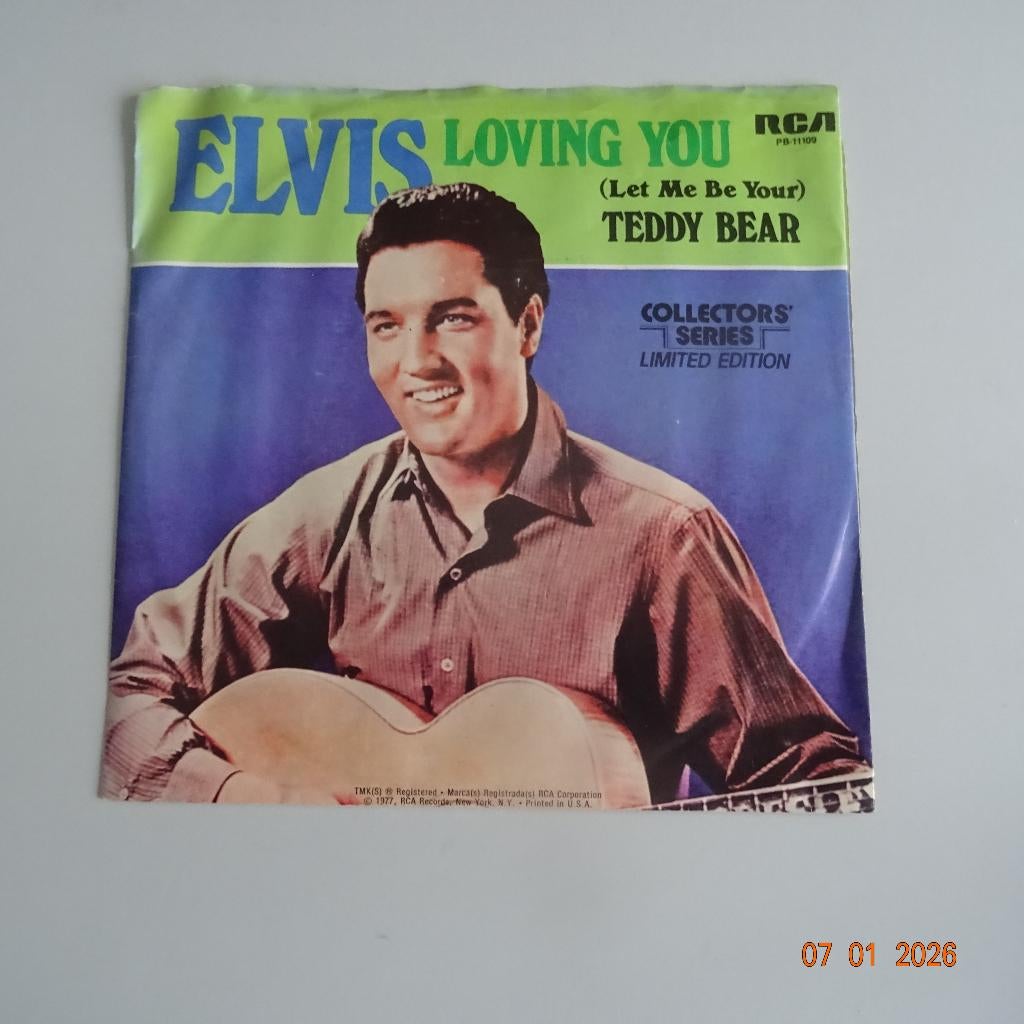 Elvis Presley - Loving you/Teddy Bear, Gebruikt, Verzenden, 7 inch, Single