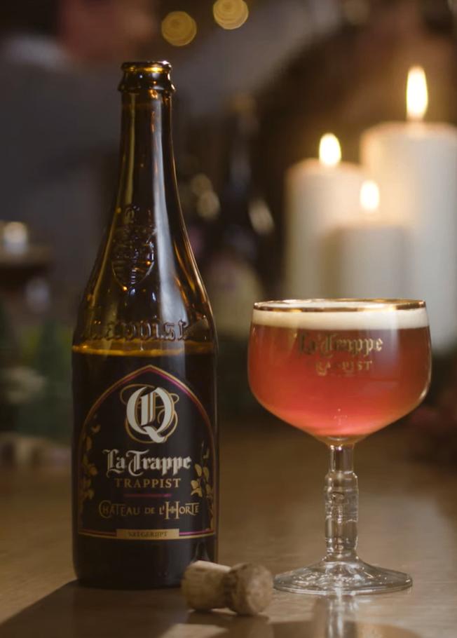 La Trappe x Chateau de l'Horte 2021 Vatgerijpt, Verzamelen, Biermerken, Ophalen of Verzenden, Nieuw, Flesje(s), La Trappe