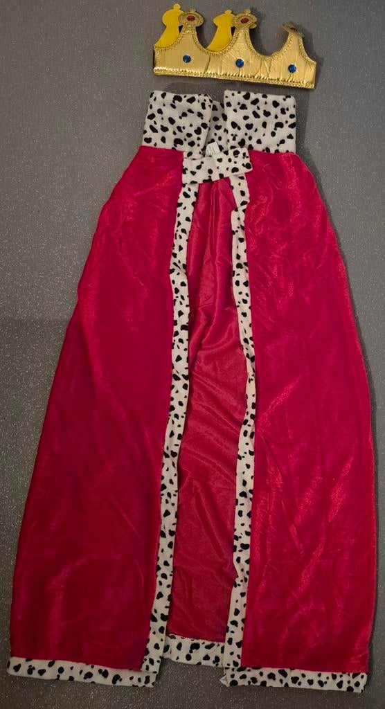 Konings kostuum kind 2-delig 1 Maat NIEUW, Kinderen en Baby's, Ophalen of Verzenden, Nieuw, Jongen of Meisje