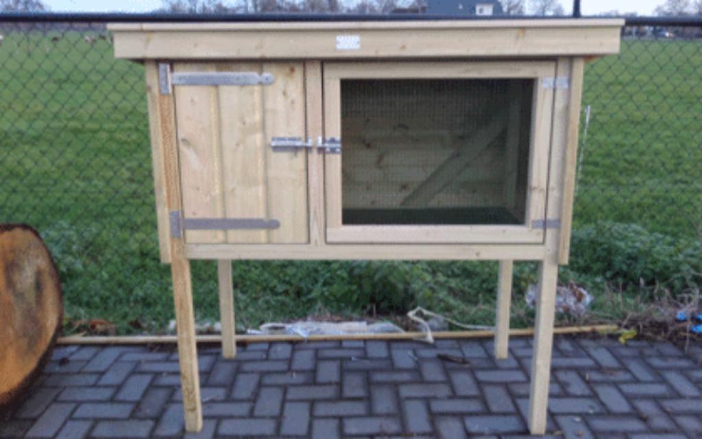 Konijnenhok nachthok konijnen ook maatwerk, Dieren en Toebehoren, Konijnen, Meerdere dieren, Dwerg