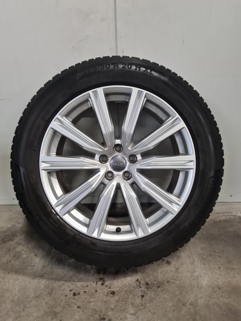 20' Audi Q8 SQ8 Velgen met winterbanden 8mm & 7.7mm, Ophalen, 265 mm, Banden en Velgen, Winterbanden